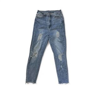 Distressed Blue Women's Jeans